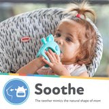 Nuby - Guanto dentale in silicone, senza BPA, Blue Koala, da 3 mesi in su