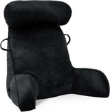 Cuscino da lettura XL per letto e divano con paranuca staccabile, cuscino per la schiena ideale per adulti con memory foam per leggere, lavorare, giocare, guardare la TV, rilassarsi (Grigio)