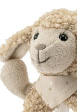 Flocke Sheep Sterntaler Catch Toy - giocattolo per l'attività motoria da sonagliare, toccare e giocare - peluche per neonati e bambini con sonaglio come amico fedele - giocattolo per bambini in morbido tessuto color sabbia Baby Toys Naty Shop