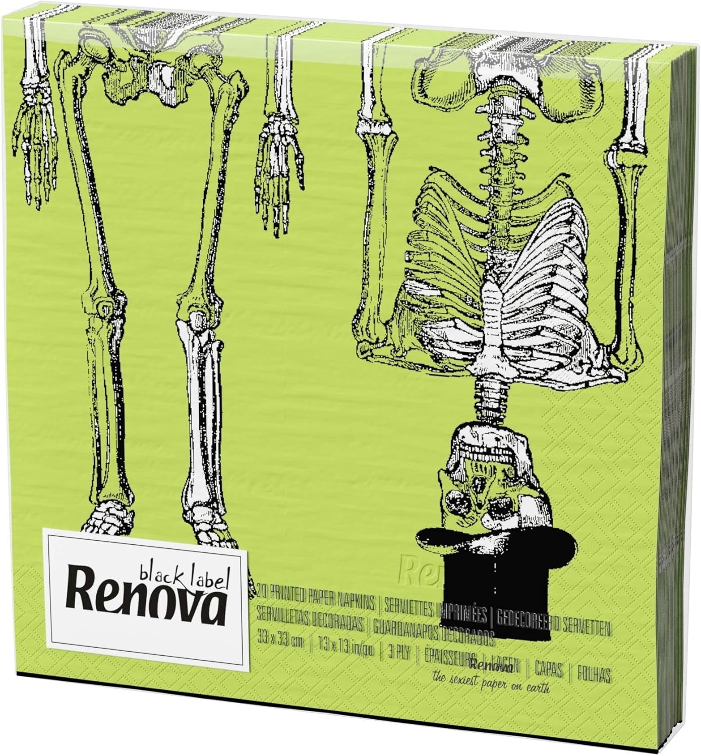 Rinnova i tovaglioli di Halloween - 20 tovaglioli di carta
