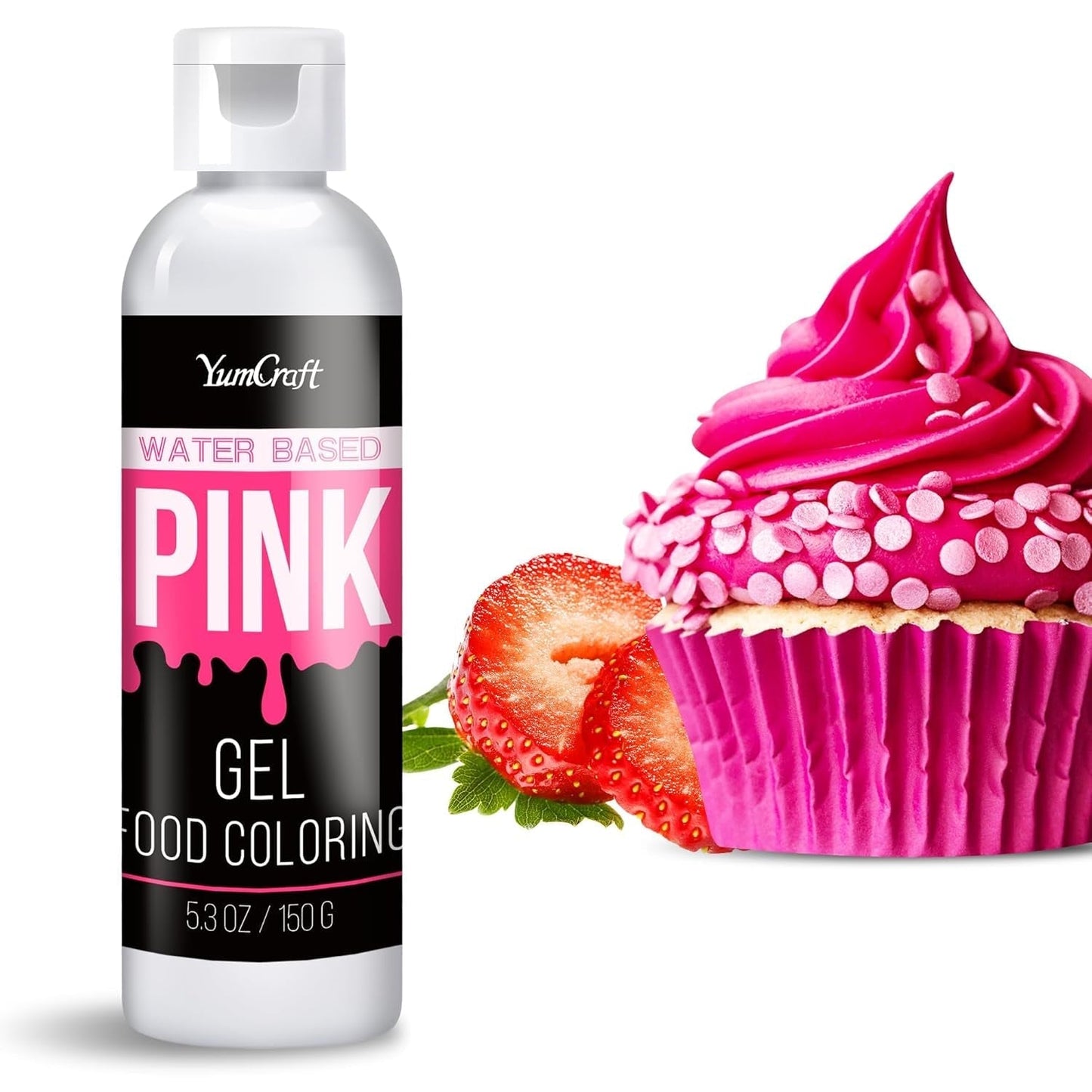 Colorante alimentare in gel - Colorante alimentare in gel altamente concentrato per torte, dolci, uova di Pasqua, bevande - Colorante alimentare senza zucchero per fondente, glassa, slime, decorazione di torte (Red Velvet, 150G)