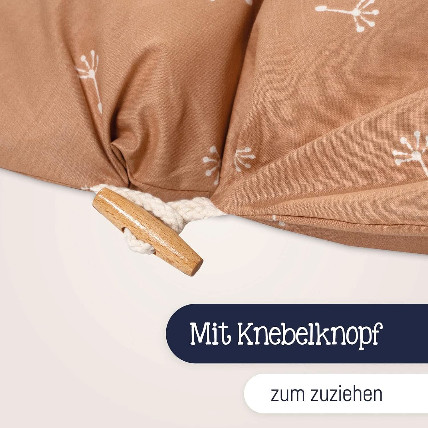 Julius Zöllner Cuscino da allattamento biologico 190 cm, imbottitura 42 litri Microsfere Eps, made in Germany Accessori Alimentazione e Allattamento Bebe Naty Shop