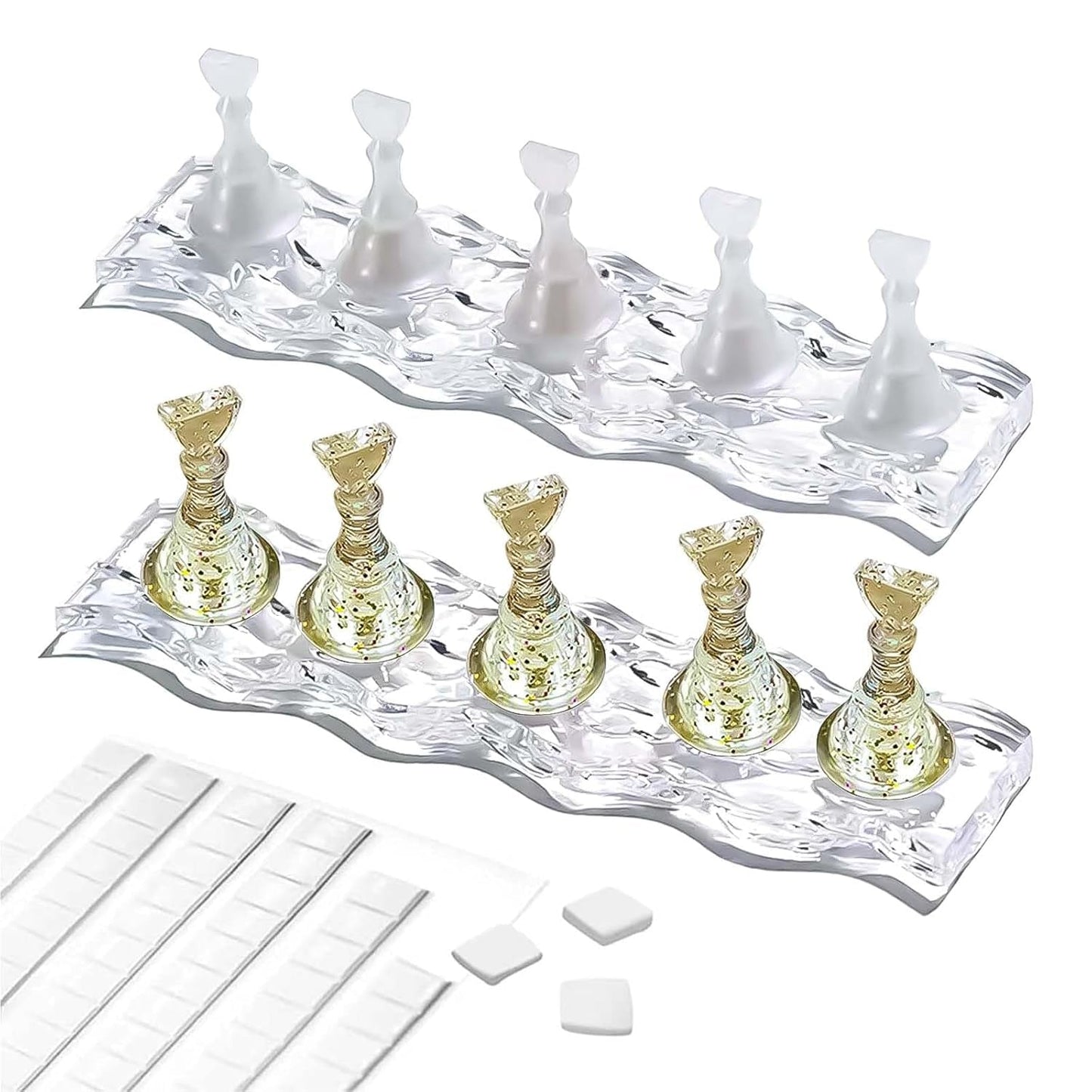 Set Nail Design - Mano da allenamento premium per unghie in gel, accessori per unghie e set per unghie artificiali - Set versatile per unghie in gel fai-da-te e accessori per nail art