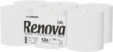 Carta igienica Renova Jumbo BLK, 12 rotoli da 170 M, carta bianca, 2 strati