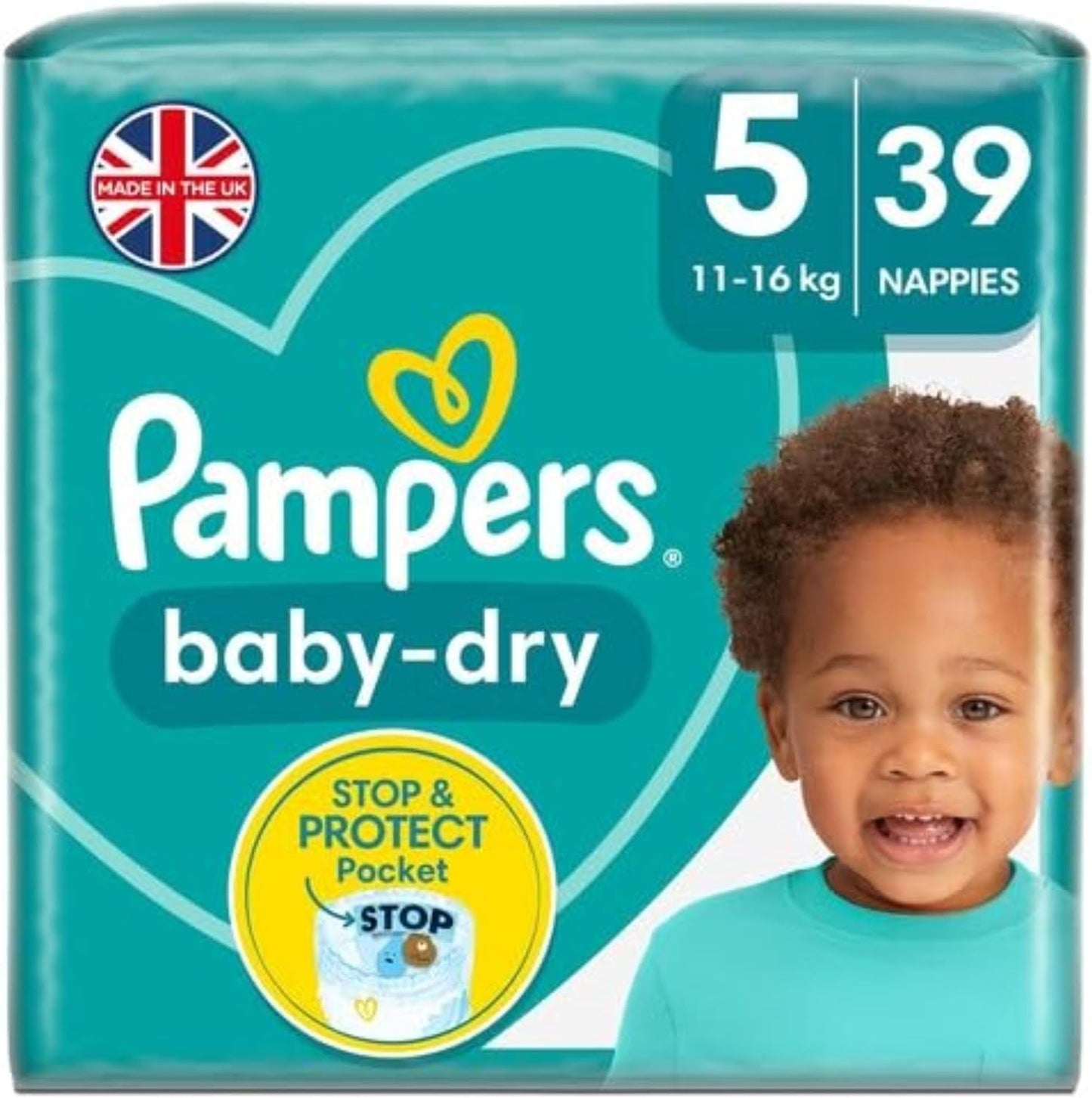 Pannolini Pampers 81657566 Pantaloni Baby-Dry, bianchi