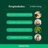 Tè Oolong al latte BIO (100 g) | Tè Oolong sfuso premium con note cremose e dolci di latte | Delicata specialità di tè | RIPIANTARE