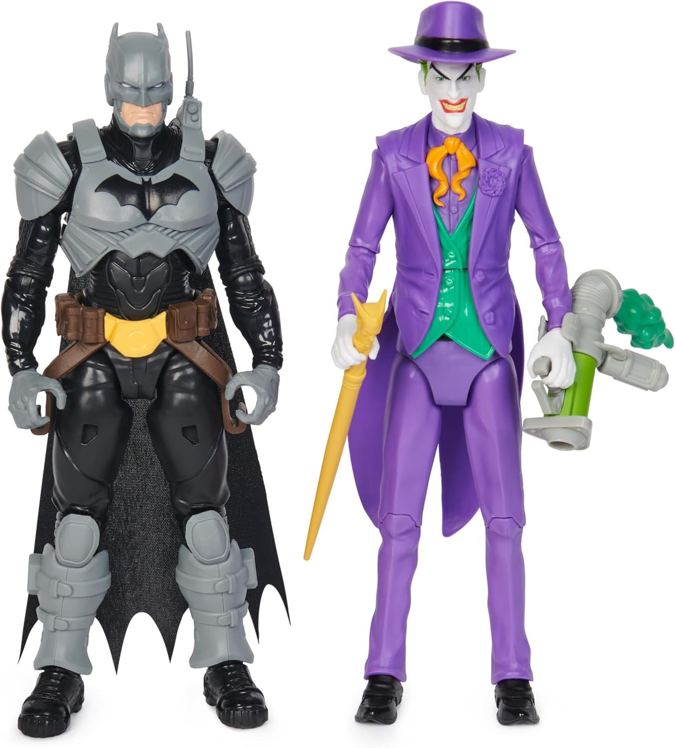 DC Batman Adventures Set Batman Vs. Joker Action Figure, 30 cm - 2 Figure Completamente Mobili con 12 Ingranaggi per Emozionanti Giochi di Ruolo, Giocattolo per 4+ Action Figure per Bambini Naty Shop