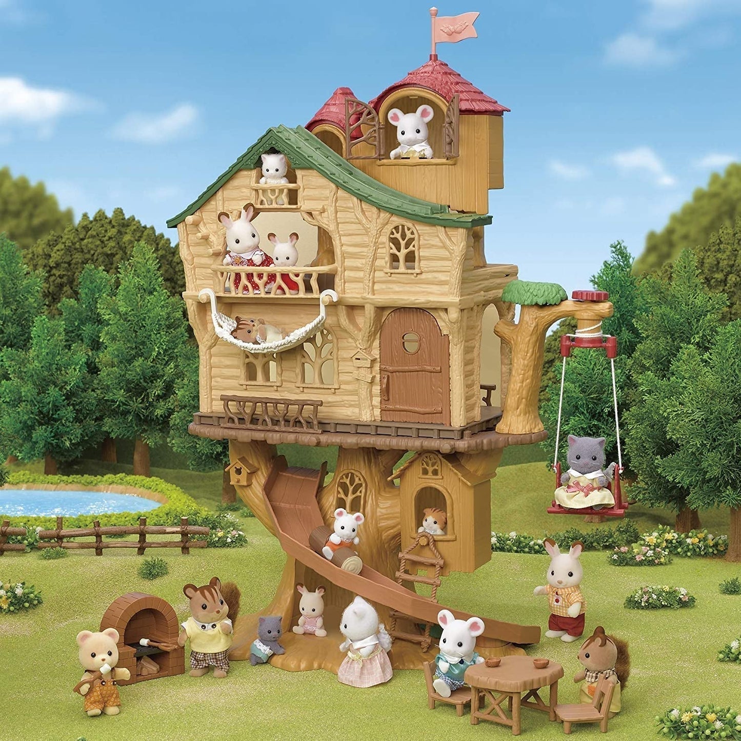 Sylvanian Families 5494 Adventure Tree House - Casa delle bambole Playset Case delle bambole Naty Shop