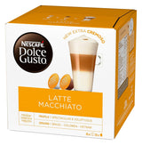 Latte Macchiato | 96 Kaffeekapseln & Latte Macchiato Caramello | 48 Kaffeekapsel | Miscela Arabica Robusta | Feines Caramell Aroma e leckerer Milchschaum