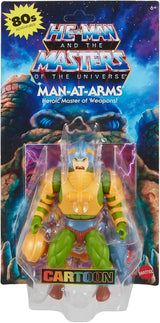 Giocattolo di Masters of the Universe Origins, action figure di Man-At-Arms Duncan della collezione Cartoon, altezza ca. 14 cm, eroe con armatura rimovibile e accessori, Action figures HYD25 Naty Shop
