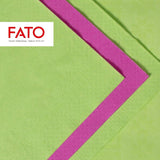 , Tovaglioli di carta usa e getta, Ideale per pranzi informali e buffet, Confezione da 50 tovaglioli, Formato 33X33, 4 pieghe, 2 veli, Colore verde mela, Carta di pura cellulosa 100%, FSC