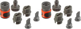 Kit di collegamento tubo irrigatore Gardena: raccordi di collegamento per inizio e fine tubo irrigatore, accessori per articoli (995, 996, 997, 1998, 1999), parti originali del sistema Gardena (5316-20)
