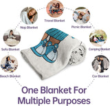 Regalo per papà Musaecoin, regalo di compleanno per papà, idee regalo per papà, regali per papà, coperta di flanella da 50-60 pollici, regalo di Natale per papà, regalo per la festa del papà Letti e coperte musaecoin