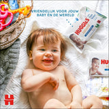 Salviette umidificate Huggies naturalmente biodegradabili per bambini sensibili, 8 x 48 salviette, confezione sfusa