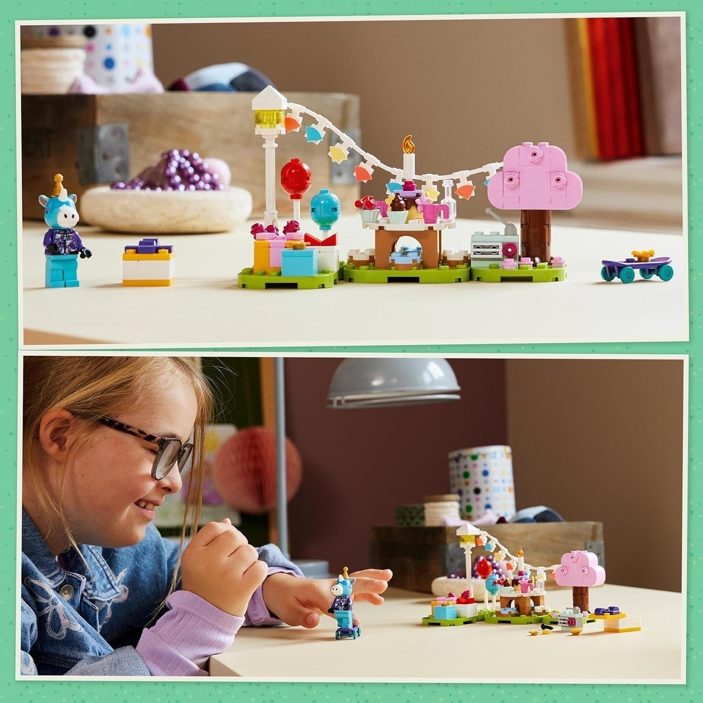 LEGO Animal Crossing Festa di compleanno di Jimmy Giocattolo creativo per bambini Videogioco Cavallo Set di animali Regalo per ragazze e ragazzi di 6 anni 77046 Set da costruzione Besuche den LEGO-Store