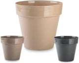 Piccolo vaso in plastica - diametro 12 cm, leggero e resistente, ideale per piantine, talee e piante d'appartamento - colore casuale, Aléatoire