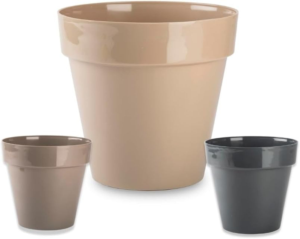 Piccolo vaso in plastica - diametro 12 cm, leggero e resistente, ideale per piantine, talee e piante d'appartamento - colore casuale, Aléatoire