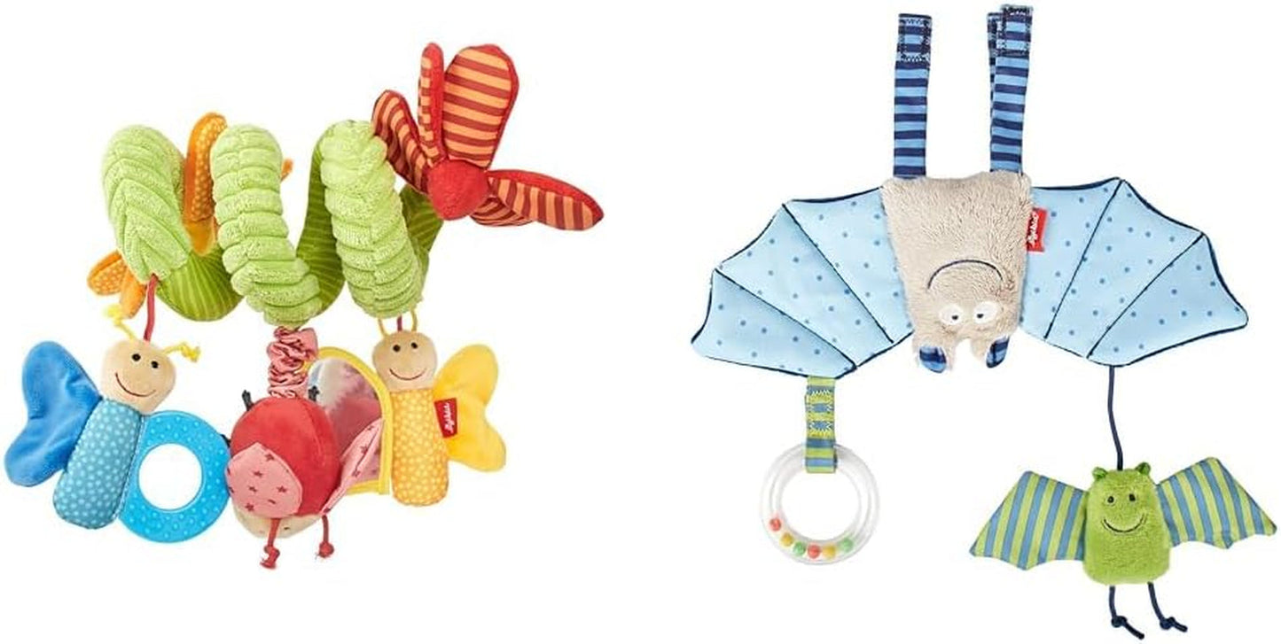SIGIKID 42249 Farfalla spirale attiva Baby Activity On Tour giocattolo bambina consigliato dalla nascita multicolore Toys Bebe Naty Shop Confezione con rimorchio 41013 Multicolor