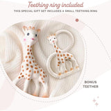 Sophie la Giraffa - Confezione regalo per bebè + Massaggiagengive - 100% gomma naturale - Set di attività per bebè - Giocattolo per l'apprendimento precoce