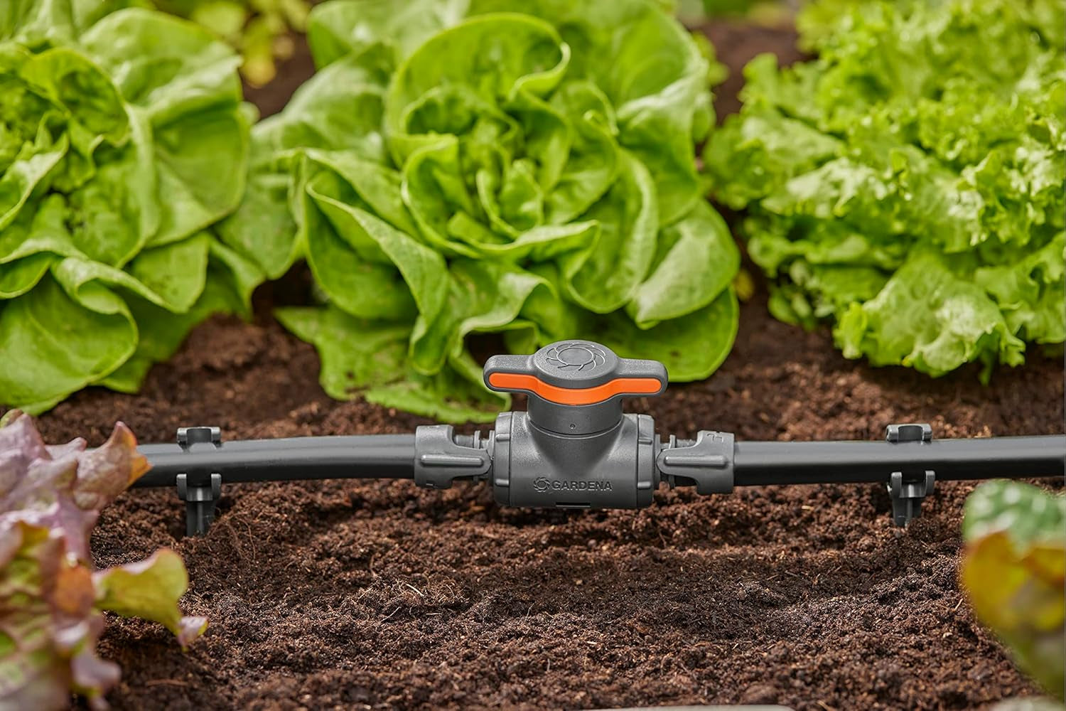 Valvola di regolazione e intercettazione Gardena Micro-Drip-System 13 mm (1/2 pollice): semplice chiusura dei tubi e regolazione continua del flusso d'acqua, accessorio per la posa dei tubi gocciolanti (13207-20)