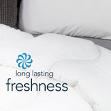 Piumino antiallergico Snuggledown Freshwash, 13.5 Tog Winter Warm, cotone, bianco, letto singolo Piumini e trapunte Naty Shop