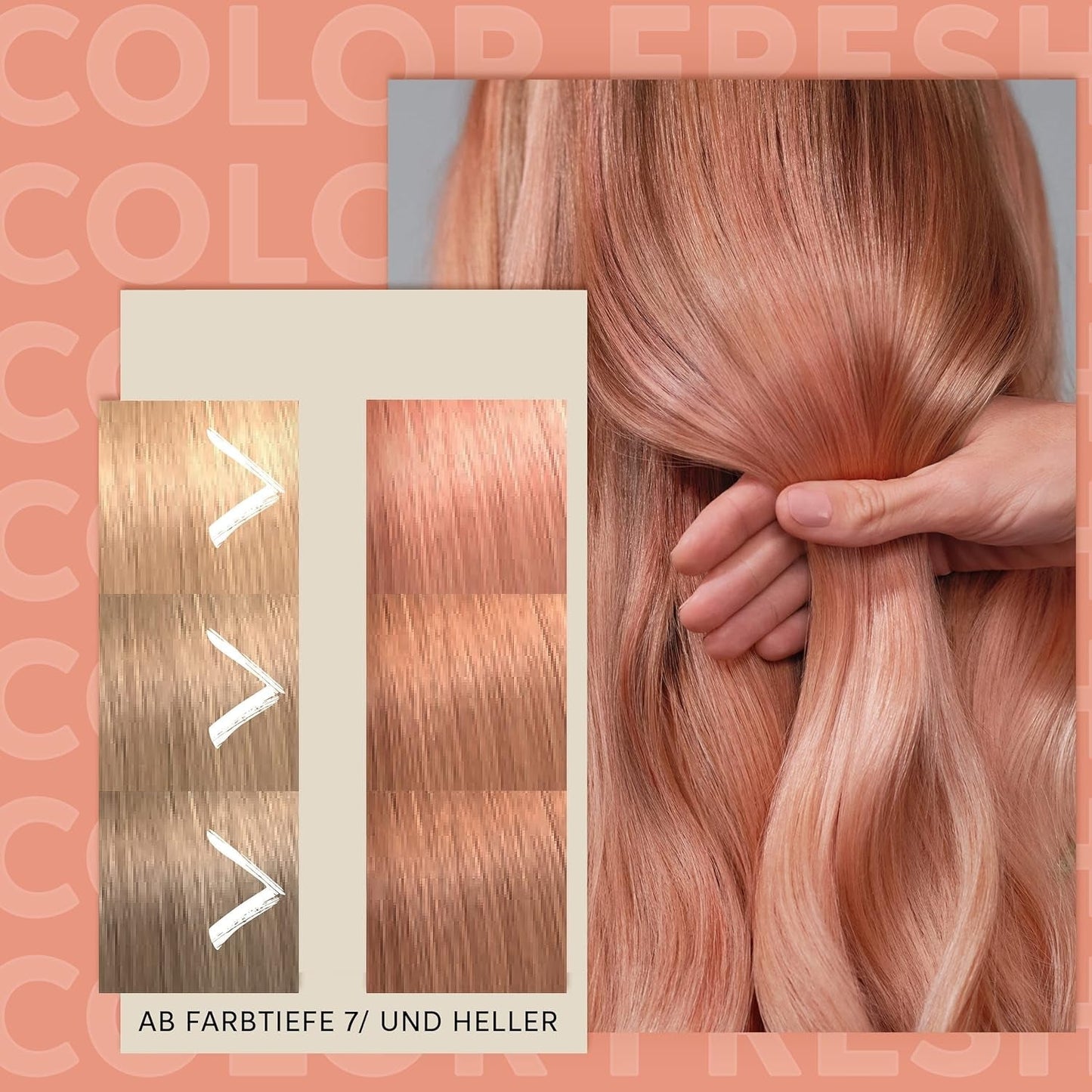 Wella Professionals Color Fresh Mask Peach Blush - trattamento per capelli per rivitalizzare e cambiare colore dei capelli - tonalità nutriente con olio di avocado - per capelli biondi e schiariti - 150 ml Naty Shop Hair Mask