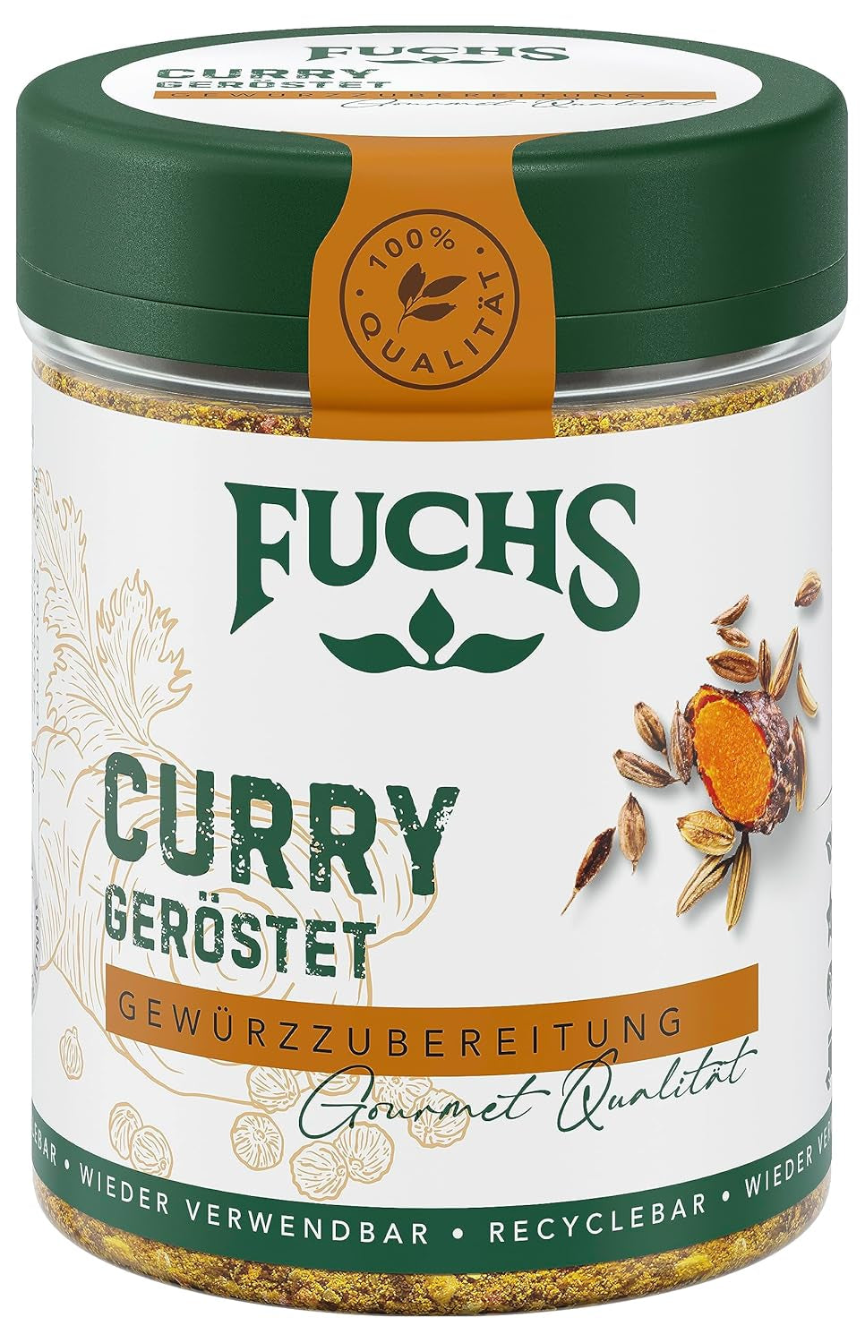Fuchs Gewürze Curry, arrostito, 55 g
