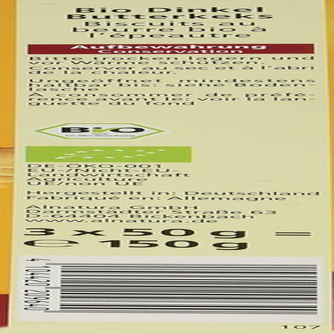 Biscotti al burro di farro biologico, 150 g