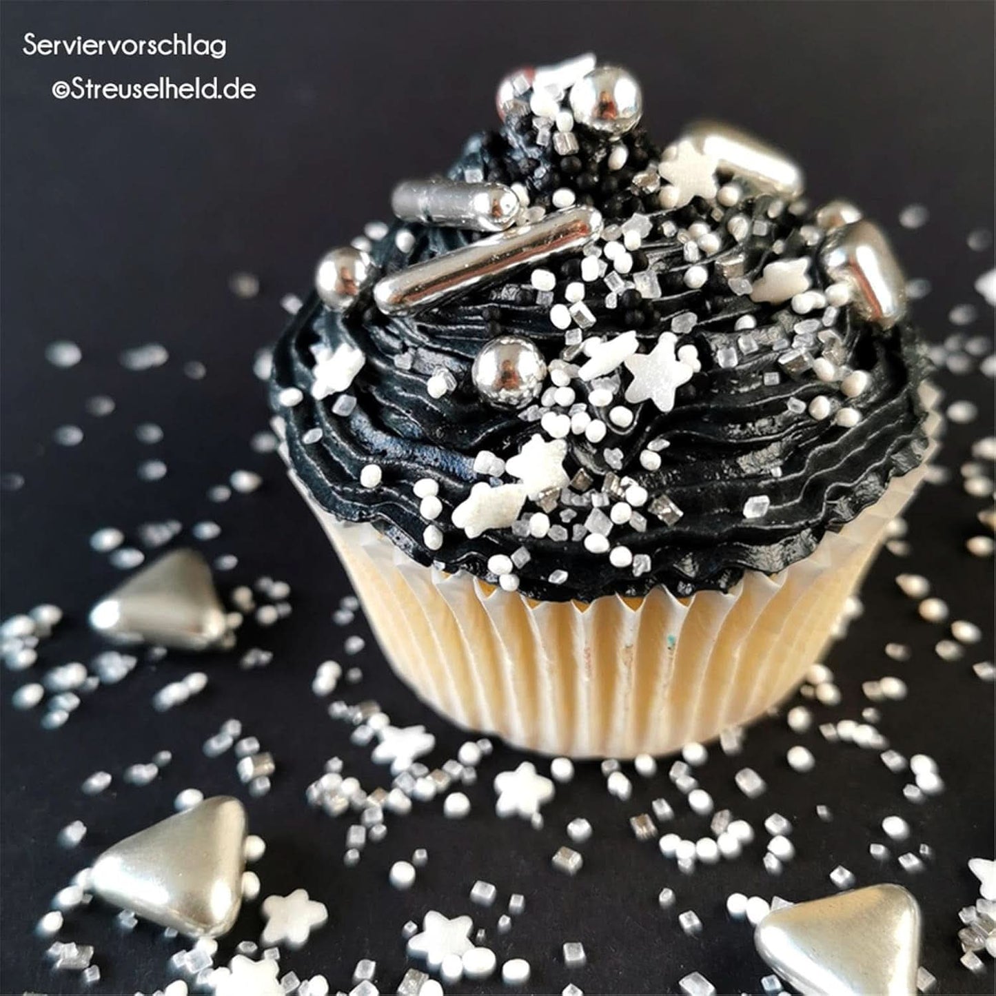 Streusel Hero Chocolate Mix Silver White Sprinkles, 40 grammi Naty Shop