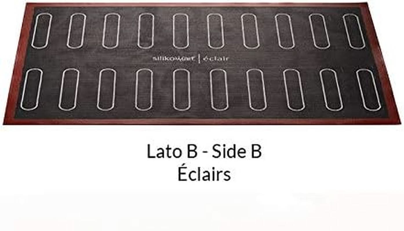 Silikomart Tappetino in Silicone Microforato Professionale Cottura Eclair Due Ragazze 58,3 x 38,4 cm Cucina Naty Shop
