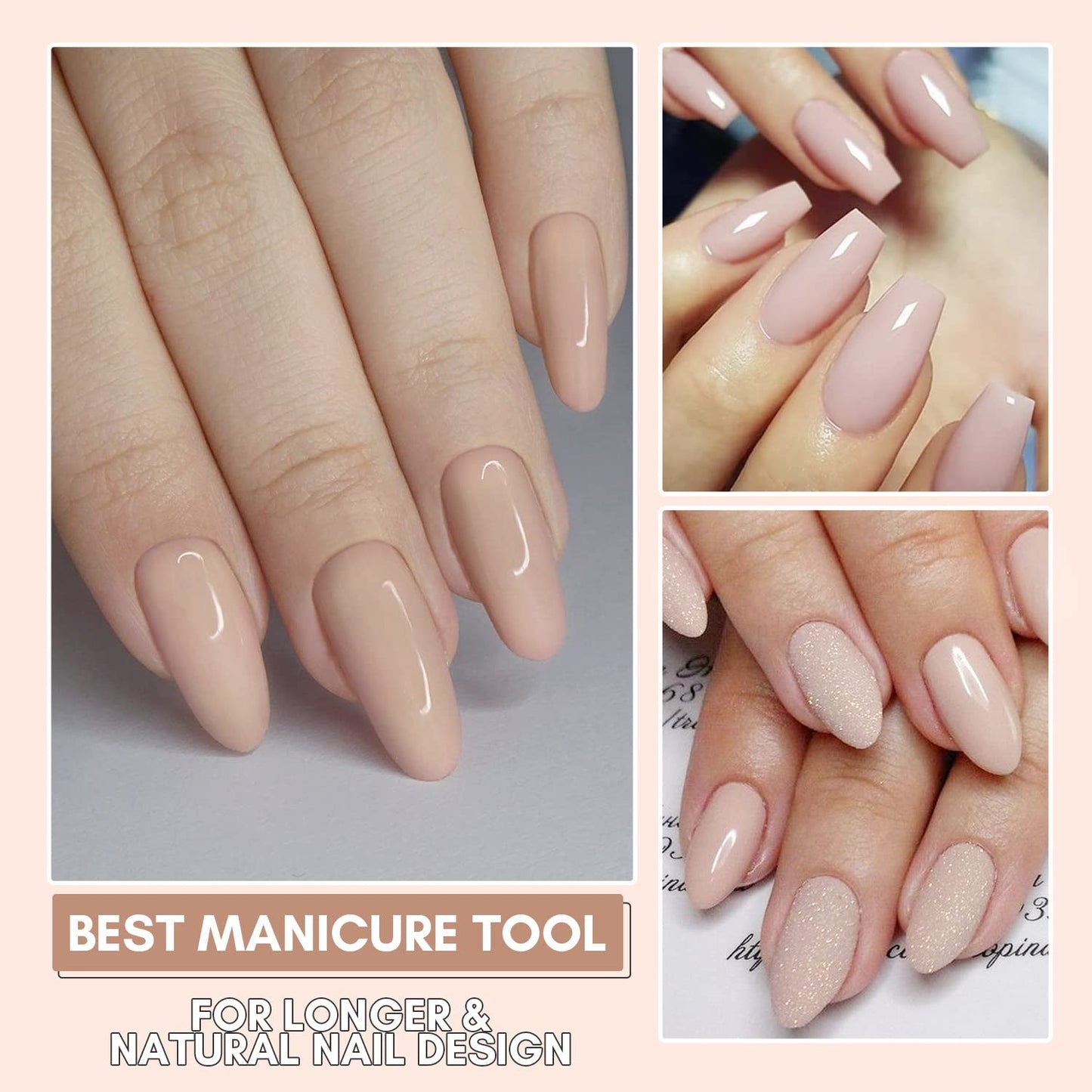 Makartt Poly Nail Extension Gel - Gel per extension acrilico, Gel rinforzante per unghie, Decorazione per unghie, 50 ml (Viola)