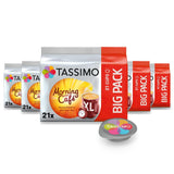 Tassimo Kapseln Moring Café XL Forte e intenso, confezione grande, 5 x 21 pastiglie, 105 Kaffeekapseln