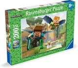 Ravensburger Puzzle per bambini - 12004144 - Minecraft - Puzzle Minecraft da 200 pezzi per bambini 8+ in formato XXL, Minecraft Gifts Puzzle Naty Shop