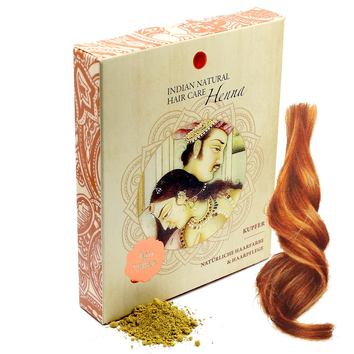 Hennè - Rame - Tinta naturale e cura dei capelli - Polvere - 200g Tintura per capelli Naty Shop Titolo predefinito