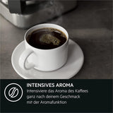 Macchina per caffè espresso AEG Deli 5, 1,5 l, timer programmabile, funzione di mantenimento in caldo, arresto di sicurezza, indicatore del livello dell'acqua, dosaggio ottimale, funzione antigoccia, acciaio inossidabile, CM5-1-6ST