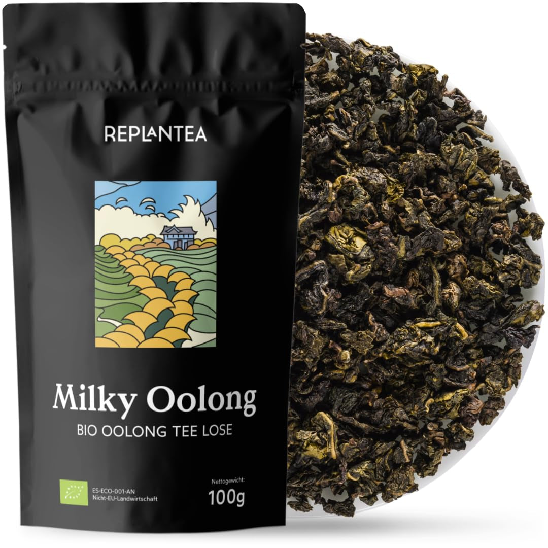 Tè Oolong al latte BIO (100 g) | Tè Oolong sfuso premium con note cremose e dolci di latte | Delicata specialità di tè | RIPIANTARE