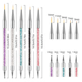 Pinsel per nail art Sularpek, 5 Stück Nageldesign Pinsel, Strumenti per punteggiare Nail Art, Pinsel per nail art, Zum Herstellen Von Nagellack, Punktieren, Feinmalerei, DIY