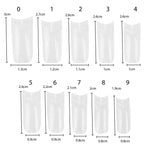 TRIXES 500 punte per unghie in gel, punte per unghie francesi, in acrilico trasparente, per manicure fai-da-te, 10 modelli diversi