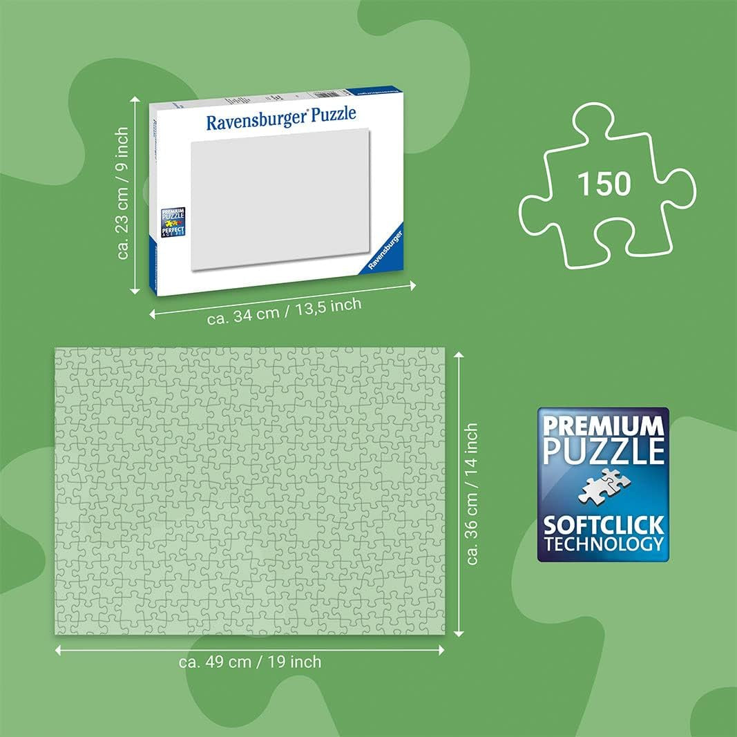 Puzzle per bambini Ravensburger 13411 - Creature marine sulla barriera corallina - Perché? Perché? Perché? Puzzle 150 pezzi XXL + poster della conoscenza, per bambini dai 7 anni Puzzle Naty Shop