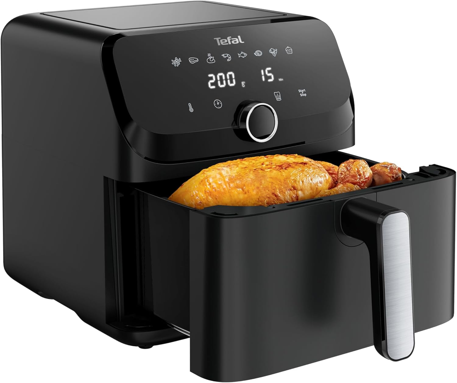 Friggitrice ad aria calda Tefal Easy Fry Mega, capacità 7,5 litri, fino a 8 persone, EY8558E0 Elettrodomestici Naty Shop Default Title