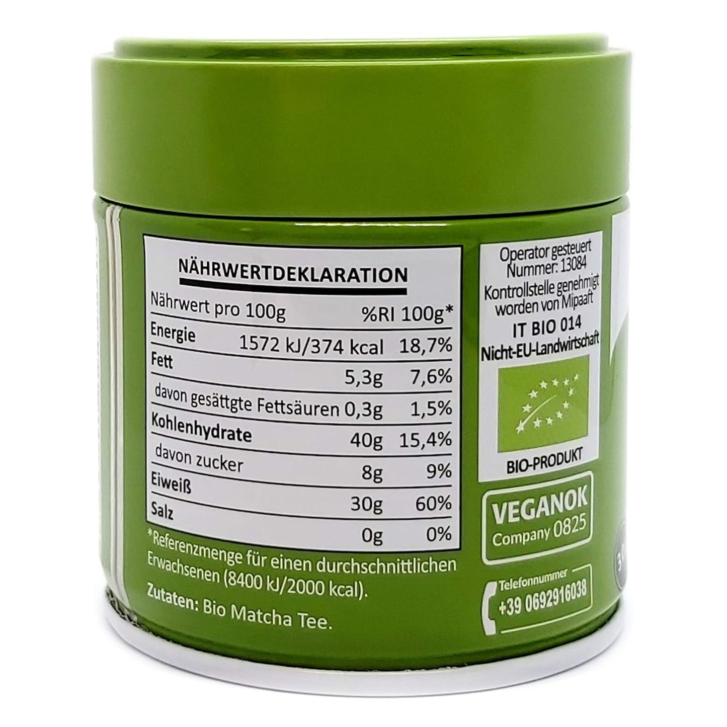 Polvere di Tè Matcha Grado Cerimoniale Naturalebio Tè verde originale dal Giappone. Polvere di tè verde matcha di grado cerimoniale prodotta a Uji, Kyoto. Ideale per bere, cucinare e bere latte. Scatola da 30 gr.