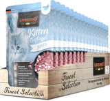 LEONARDO Fresh Buste [16 x 85g di cibo umido per gatti, senza cereali] | Alimento umido completo in bustine individuali