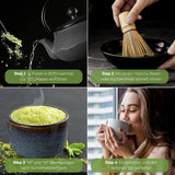 Tè Uniqo Matcha in polvere 200 g in confezione ecologica ricaricabile