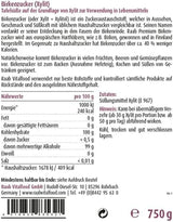 Raab Vitalfood Premium Birkenzucker, Xylit, Vegan, 1:1 Zucker-Alternative, Süßungsmittel, Zahnfreundlich, Vorratspack, 750 G Dolcificanti Naty Shop