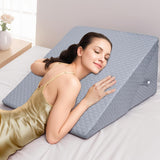 Cuscino a cuneo regolabile per bambini, cuscino da lettura in schiuma ad alta densità per letto e divano, cuscino ergonomico per la testa del letto a cuneo per apnea da reflusso notturno, cuscino per le gambe/cuscino per la schiena per il gioco e la lettura (Verde)