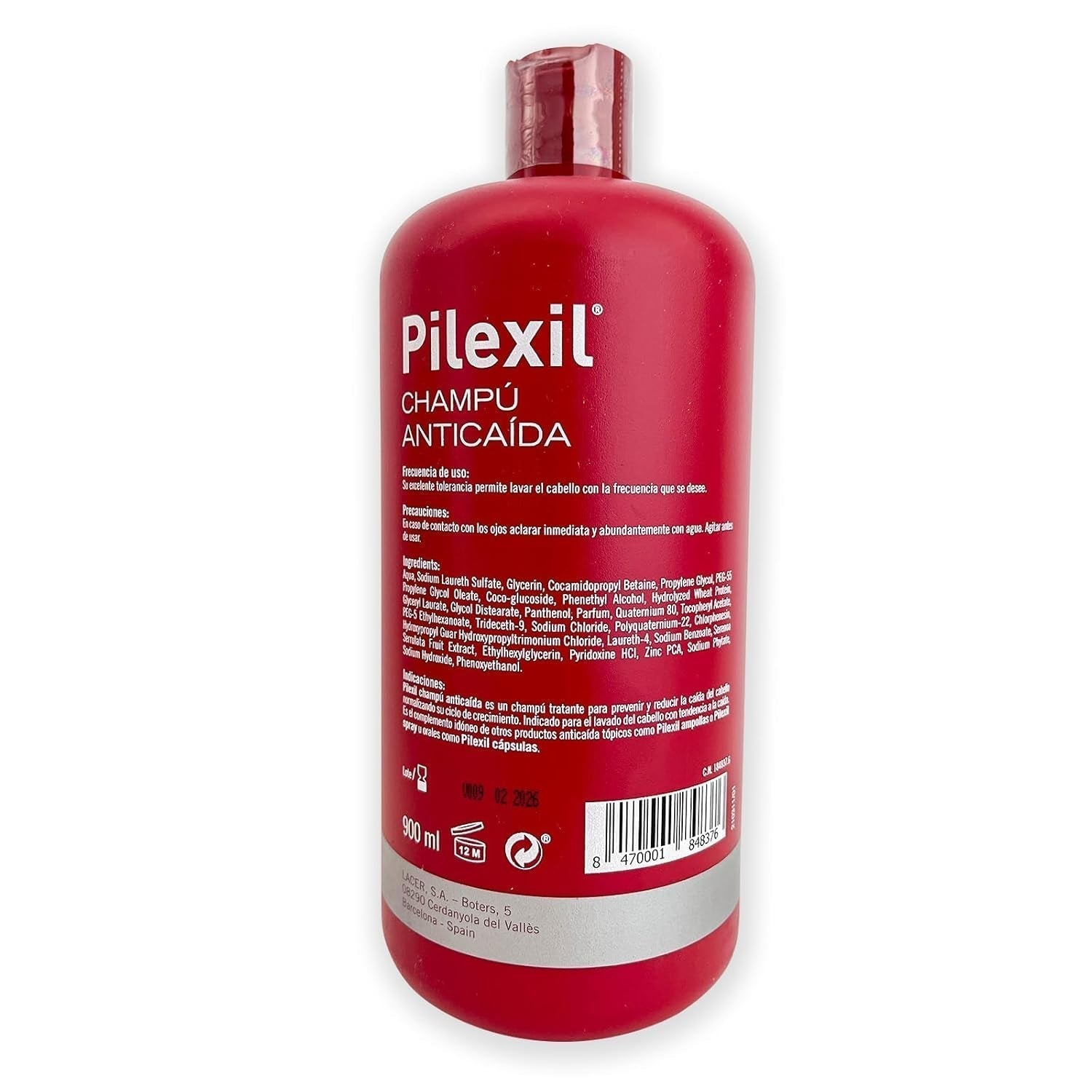 Shampoo Lacer contro la caduta dei capelli 900 ml Lacer cura dei capelli