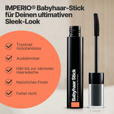 IMPERIO Hair Finishing Stick per capelli di bambini - Mascara premium per capelli di bambini per domare i capelli fini e spezzati - Tintura per capelli trasparente 12ml Naty Shop