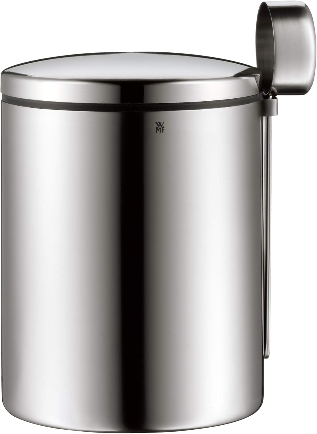 WMF Kult Cromargan cucchiaino da caffè scatola da caffè in acciaio inossidabile con finitura opaca Barattolo di vetro da 500 g e 1 litro Deposito lavabile in lavastoviglie Contenitori per alimenti Naty Shop