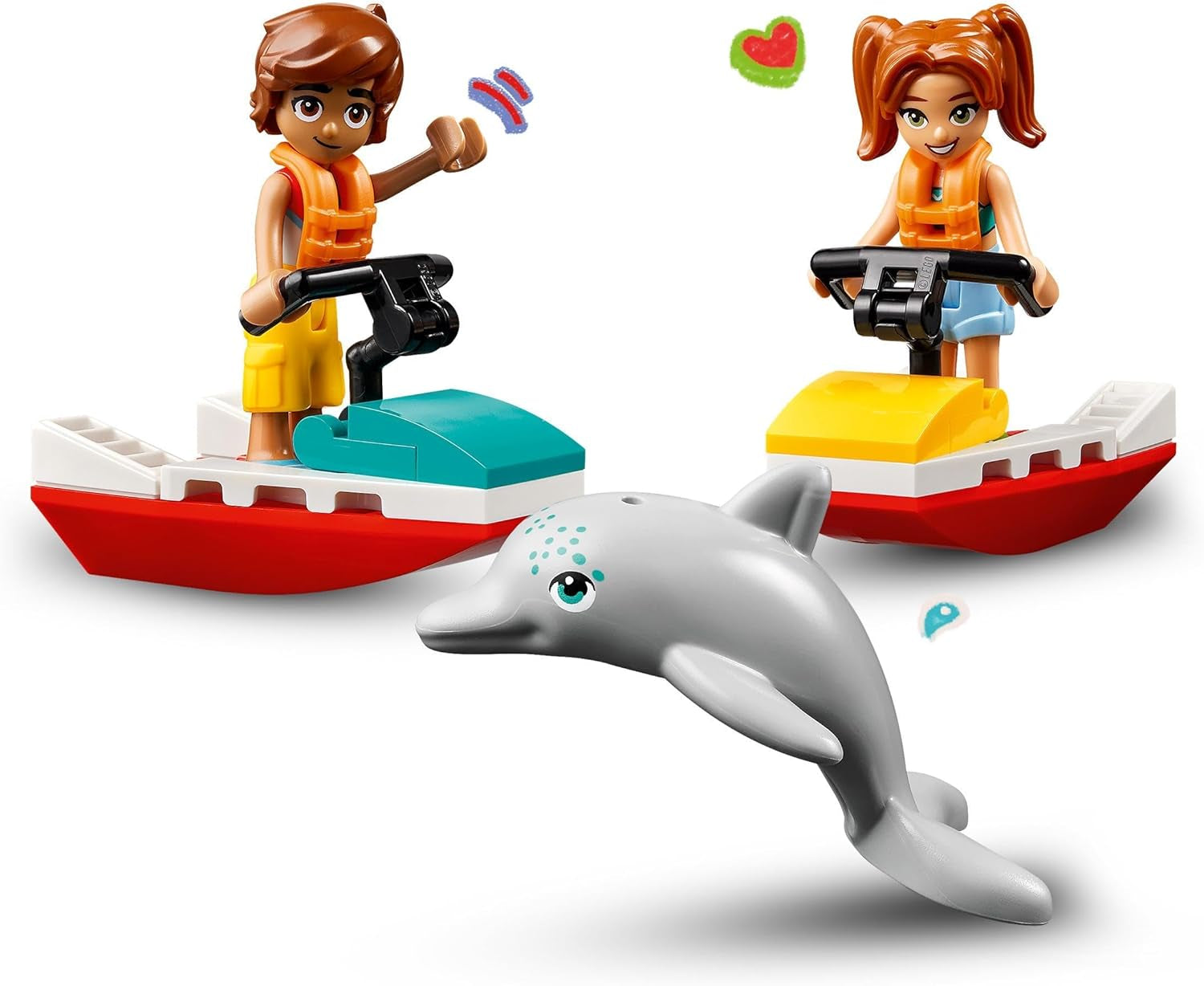 Torre di osservazione del bagnino LEGO Friends con moto d'acqua, giocattolo per bambini, idea regalo per ragazze e ragazzi dai 5 anni con 2 personaggi e un delfino, giocattolo di moto d'acqua 42623 Set da costruzione Besuche den LEGO-Store