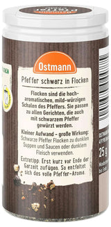 Ostmann - Pepe nero in scaglie, 25 grammi Condimente Naty Shop